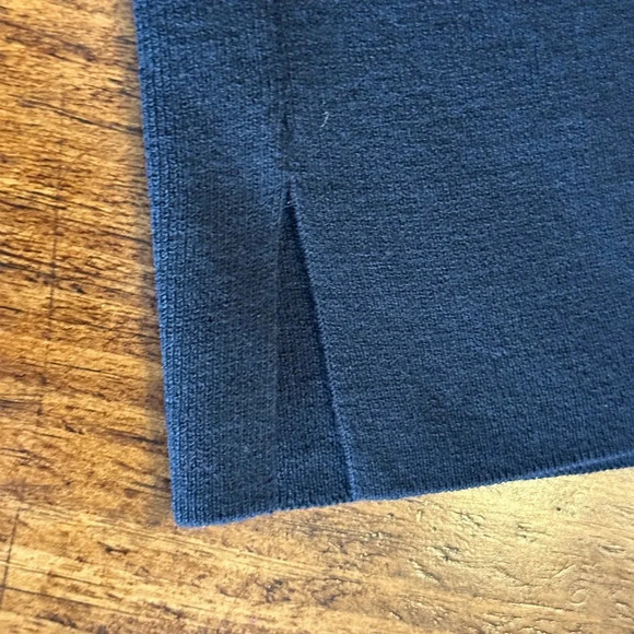 Eileen Fisher | Black Wool Sleeveless Shift Dress - Picture 5 of 8